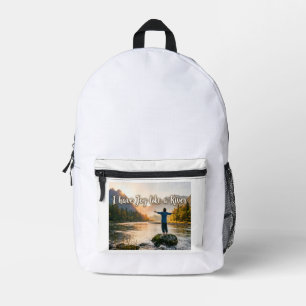 Sac À Dos Imprimé J'ai de la joie comme un fleuve