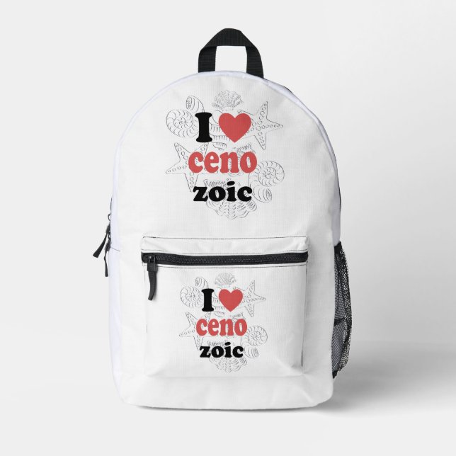 Sac À Dos Imprimé J'aime Cénozoïque drôle de citation pour les scien (Recto)