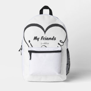 Sac À Dos Imprimé J'aime mes amis - Câlins