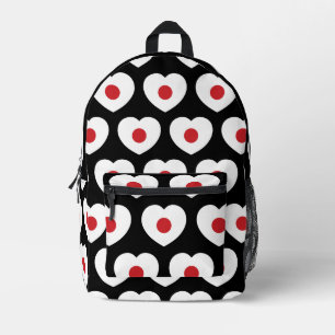 Sac À Dos Imprimé Japon   Drapeau Japonais Cœur