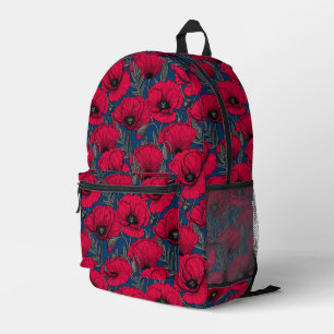 Sac À Dos Imprimé Jardin à pavot nocturne