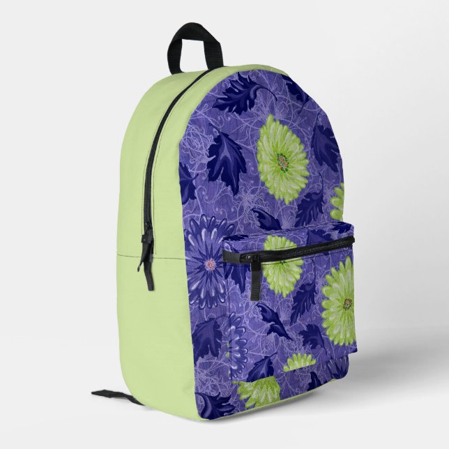 Sac À Dos Imprimé Jardin de Daisy à minuit (Coin arrière gauche)