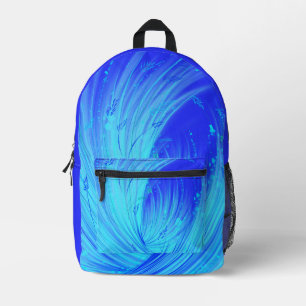 Sac À Dos Imprimé Jardin enchanté bleu Abstrait
