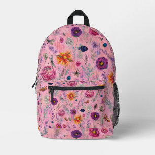 Sac À Dos Imprimé Jardin Florissant Fantaisiste