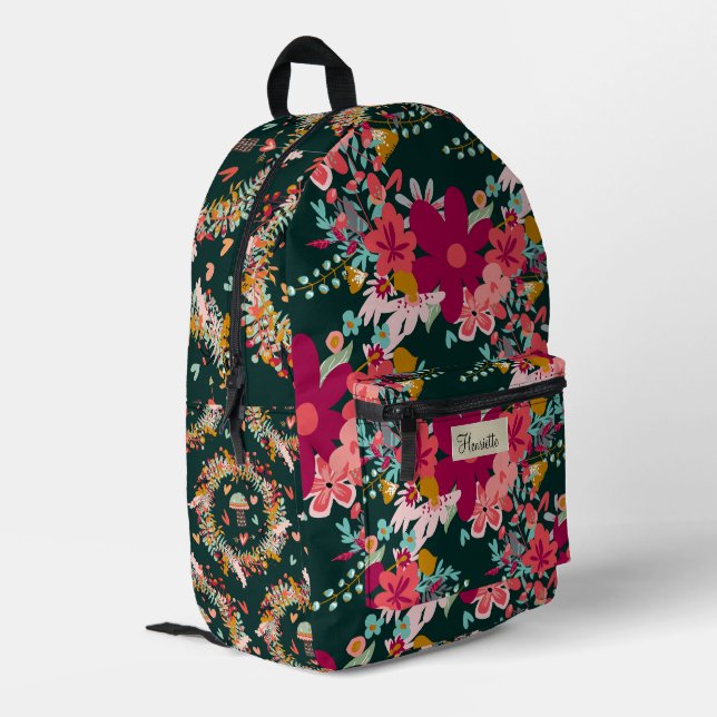 Sac À Dos Imprimé Jardin Glorieux Joyeux (Coin arrière gauche)