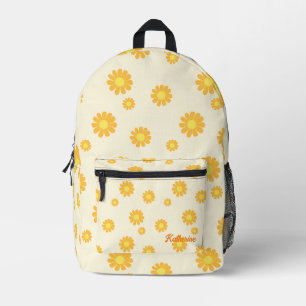 Sac À Dos Imprimé Jaune marguerite