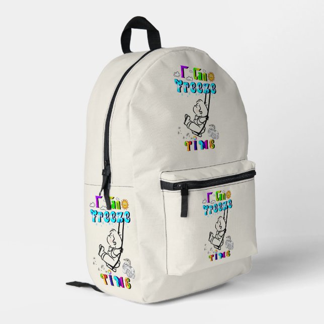 Sac À Dos Imprimé Je peux geler le temps (Coin arrière gauche)