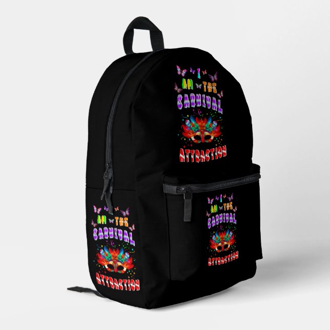Sac À Dos Imprimé Je Suis L'Attraction Du Carnaval (Coin arrière gauche)