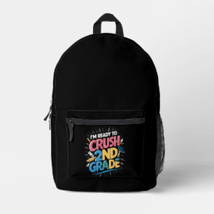 Sac À Dos Imprimé Je suis prêt à écraser la rentrée scolaire en 2e a