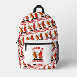 Sac À Dos Imprimé J'Écris Sur Des Épouses Juteuses Humour Adulte Amu