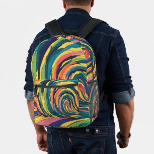 Sac À Dos Imprimé Joli Aquarelle couleur pastel arc-en-ciel