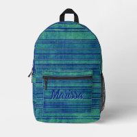 Joli bleu vert Motif d'aquarelle désagréable