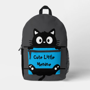 Sac À Dos Imprimé Joli Chat, Jolie Petite Menace, Chat Drôle