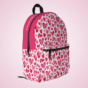 Sac À Dos Imprimé Joli Cœur Féminin