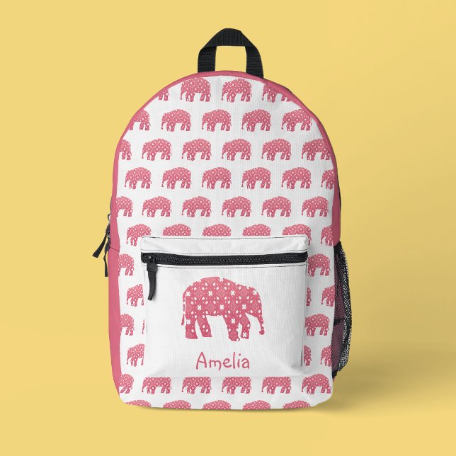Sac À Dos Imprimé Joli éléphant rose (Créateur téléchargé)