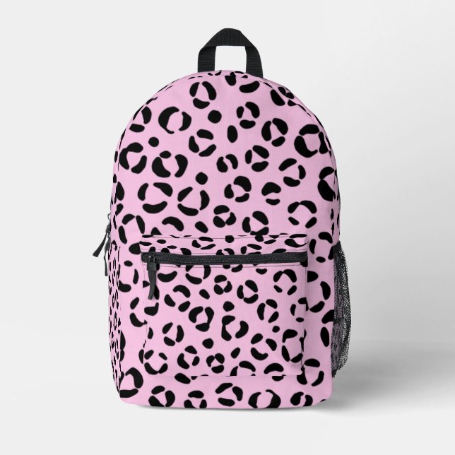 Sac À Dos Imprimé Joli en rose impression animale (Recto)
