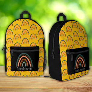 Sac À Dos Imprimé Joli Garçons Jaunes et Noirs Arc-en-ciel