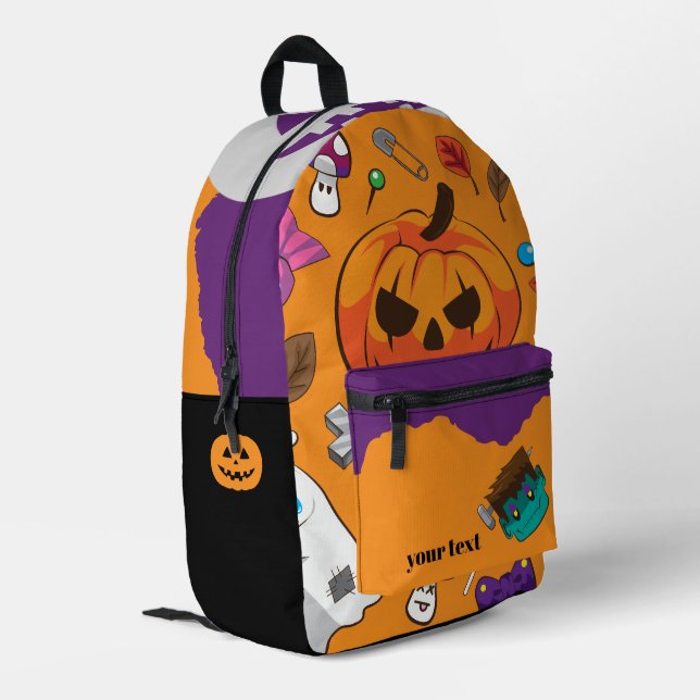 Sac À Dos Imprimé Joli Halloween effrayant (Coin arrière gauche)