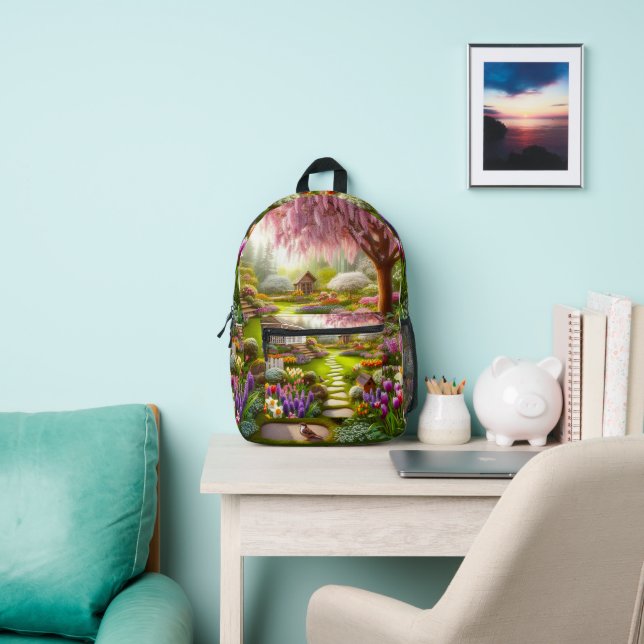 Sac À Dos Imprimé Joli jardin de fleurs  (Insitu)