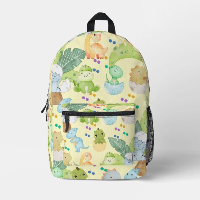 Sac À Dos Imprimé Joli petit dino (Recto)