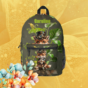Sac À Dos Imprimé Joli petit renard steampunk