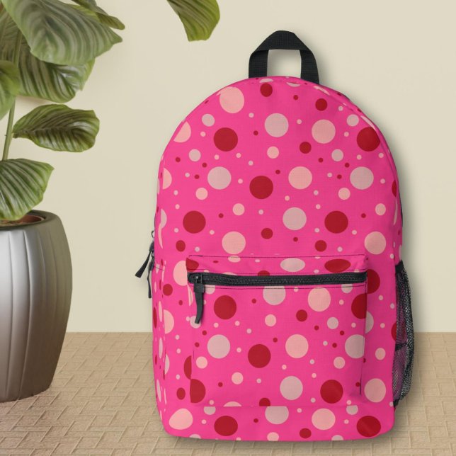 Sac À Dos Imprimé Joli point rose chaud fille (Créateur téléchargé)