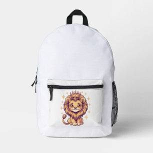 Sac À Dos Imprimé Joli Roi Lion [Nom du produit] Drôle Cadeau d'anim