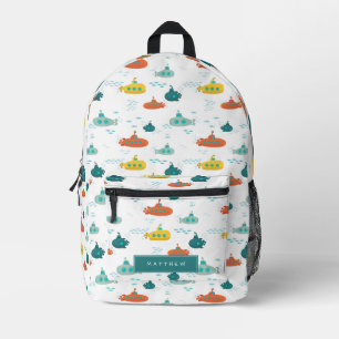 Sac À Dos Imprimé Joli Sous-Marin Thème Poisson de Mer Profonde pour