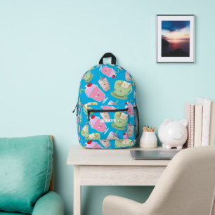 Sac À Dos Imprimé Jolie bulle thé sundaes dessin animé motif