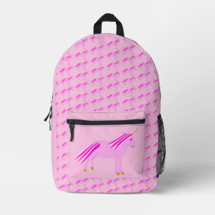 Sac À Dos Imprimé Jolie fille rose bébé licorne