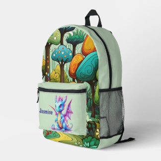 Sac À Dos Imprimé Jolie filles dragon ajouter nom