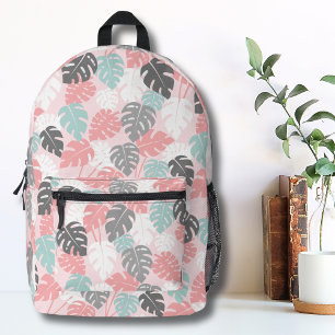Sac À Dos Imprimé Jolie rose moderne Monstera Motifs tropicales Fill