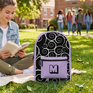 Sac À Dos Imprimé  Jolis motifs de lavande pour filles 