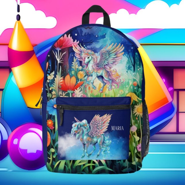 Sac À Dos Imprimé Jote girls unicorn ajouter nom (Créateur téléchargé)