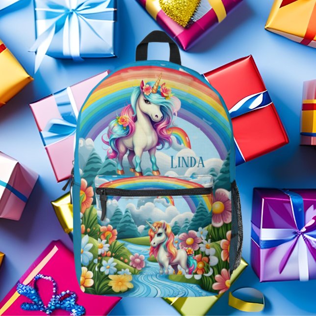 Sac À Dos Imprimé Jote girls unicorn ajouter nom (Créateur téléchargé)