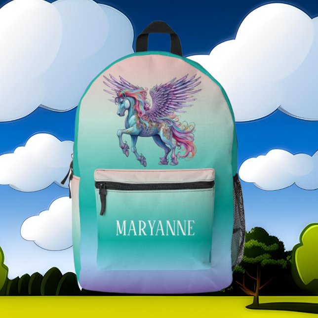 Sac À Dos Imprimé Jote girls unicorn ajouter nom (Créateur téléchargé)