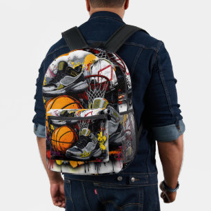 Sac À Dos Imprimé Jouer au basket dans mes vieilles baskets porte-bo