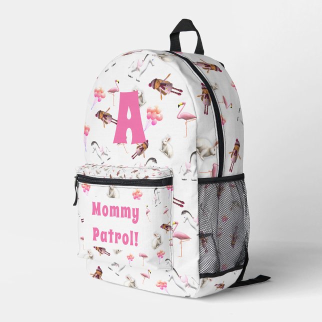 Sac À Dos Imprimé Jouer rose Motif monogramme (Créateur téléchargé)