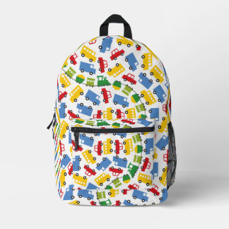 Sac À Dos Imprimé Jouets de garçons Transport coloré Fête d'annivers