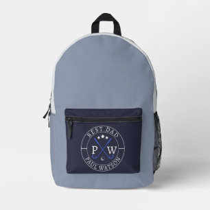 Sac À Dos Imprimé Joueur de golf moderne personnalisé Nom Meilleur p
