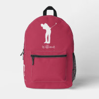 Joueur de golf Script Monogramme Membres du Club P