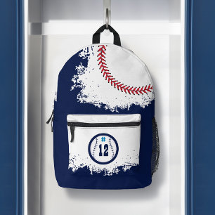 Sac À Dos Imprimé Joueur de l'équipe de baseball Jersey Numéro Marin