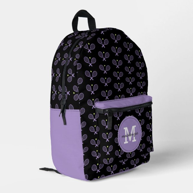 Sac À Dos Imprimé Joueur de tennis Motif de tennis personnalisé (Coin arrière gauche)