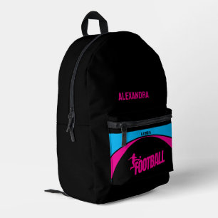 Sac À Dos Imprimé Joueuse de football femmes, cadeau d'anniversaire 