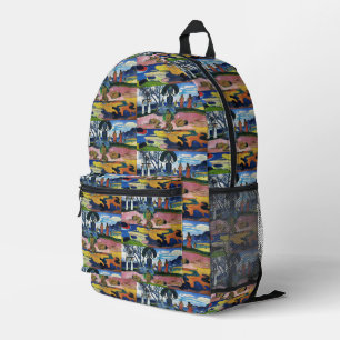 Sac À Dos Imprimé Jour de Dieu de Gauguin Mahana no atua Art Print