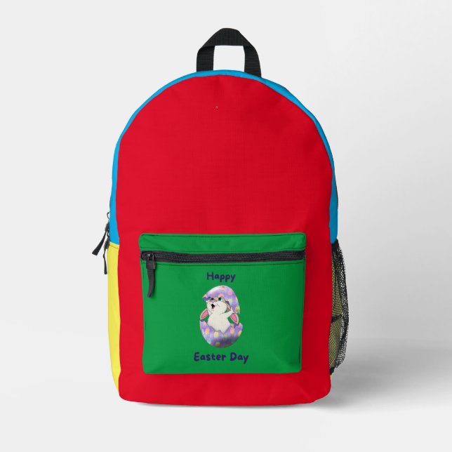 Sac À Dos Imprimé jour de Pâques (Recto)
