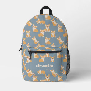 Sac À Dos Imprimé Joyeux anniversaire Cute Corgi Motif pour Amoureux