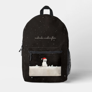 Sac À Dos Imprimé Joyeux Ours Polaire De Noël !