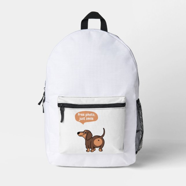 Sac À Dos Imprimé juste sourire, photo gratuite (Recto)