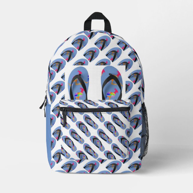 Sac À Dos Imprimé Kangaroo Flip Flops Enfants (Recto)